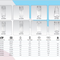 Clear Glass Sauce Bottles 110ml - 125ml
